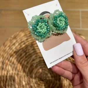 Orecchini con Perline a Fiore Sfumate