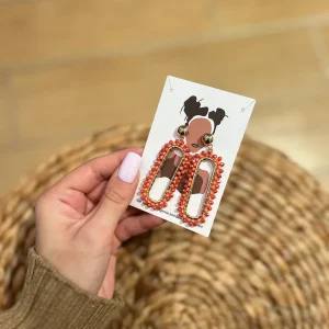 Orecchini Oro Stondati con Perline