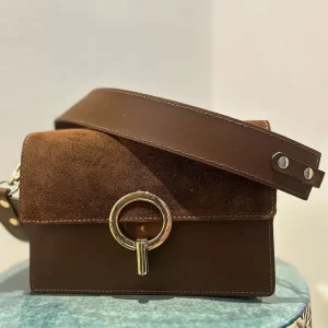 Artigianato – Borsa Rigida “Mail” in Suede e Pelle
