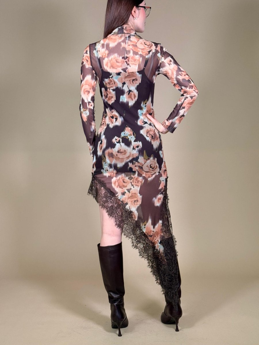 Abito Fantasia Fiori - immagine 7