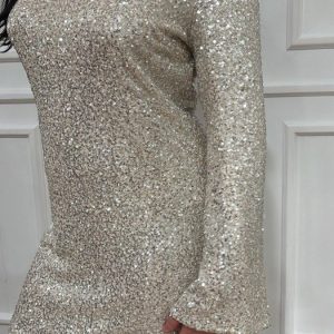 Abito paillettes con fiocco Vicolo TR1952