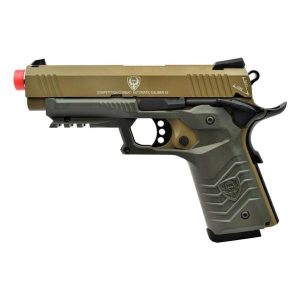 hfc pistola a gas hg 171 tactical 1911 tan/verde (hg171t)